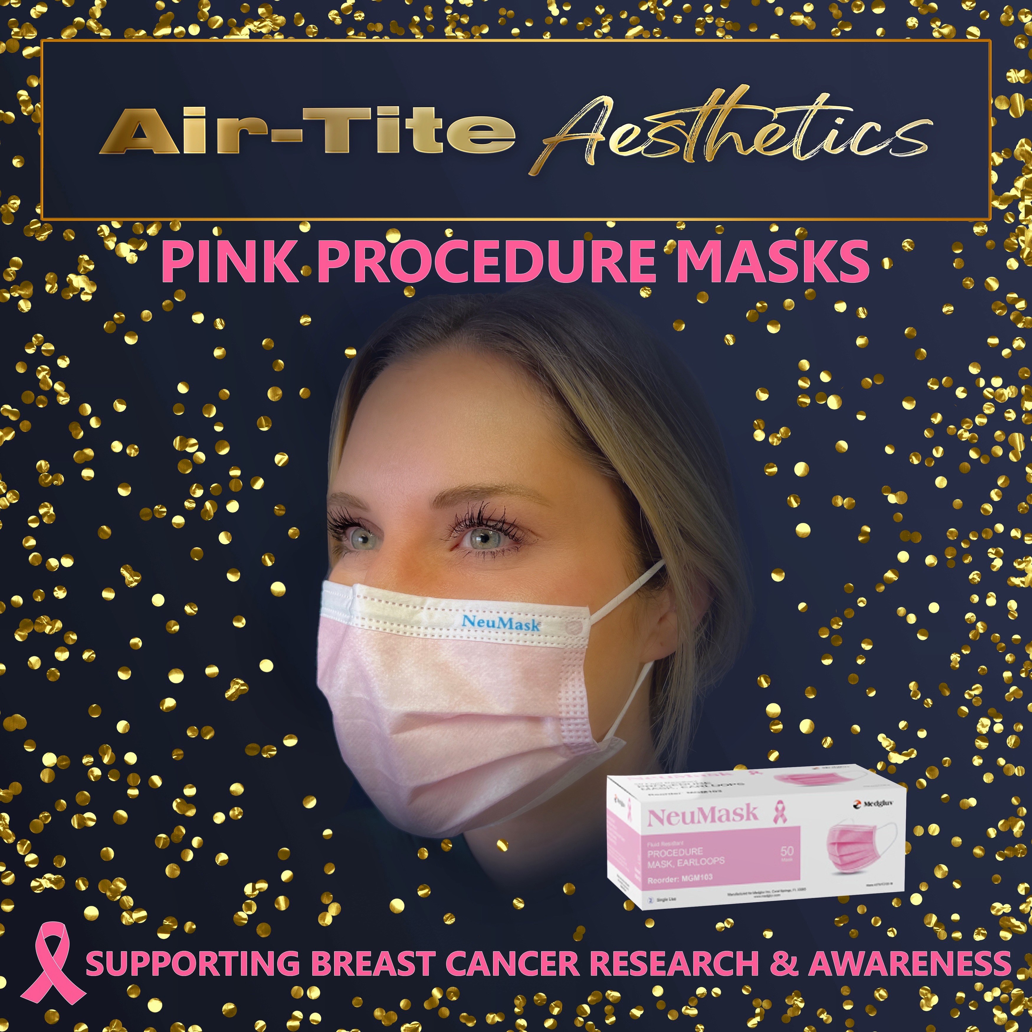 Air-Tite Products Co., Inc. - Pink Face Masks